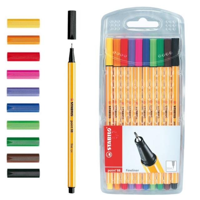 Rotulador point 88. Surtido 10 uds - Stabilo