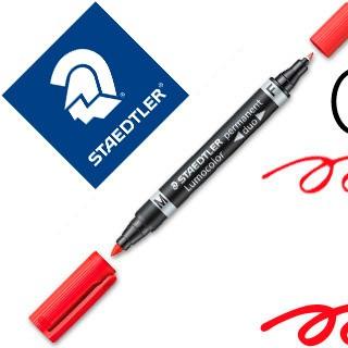 Rotulador permanente Lumocolor 348 doble punta Staedtler 