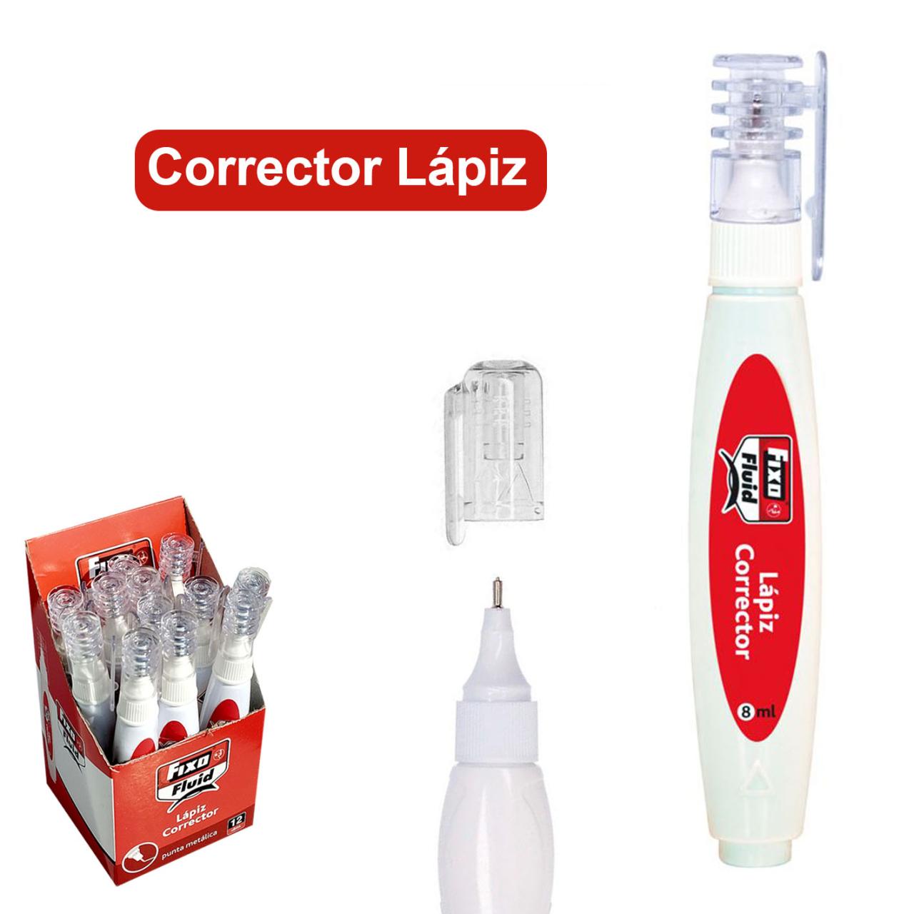 Corrector lápiz transparente - FIXO