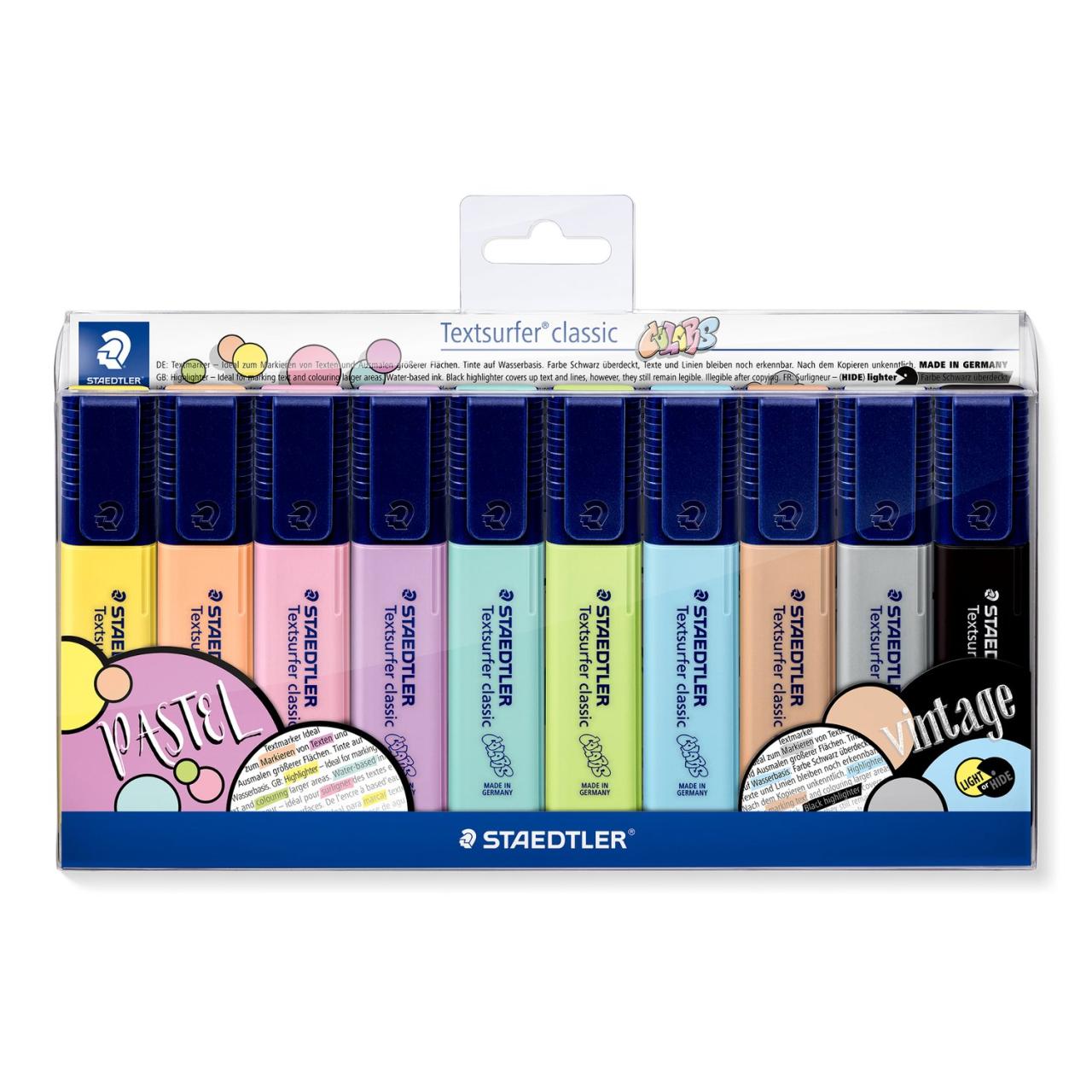 Marcador fluorescente Set 10 Staedtler Textsurfer Pastel