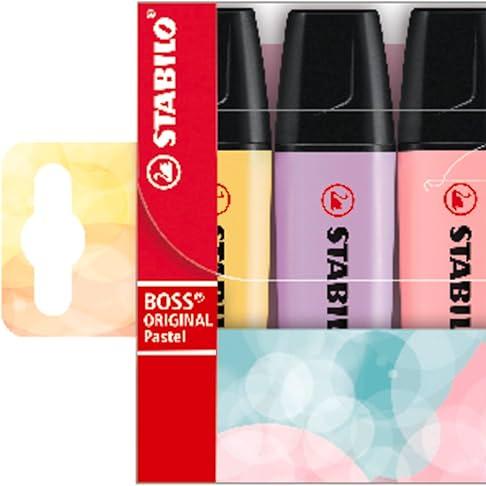 Marcador fluorescente Set 6 STABILO Boss original pastel