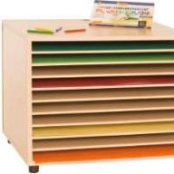 Mueble expositor de cartulinas 10 huecos