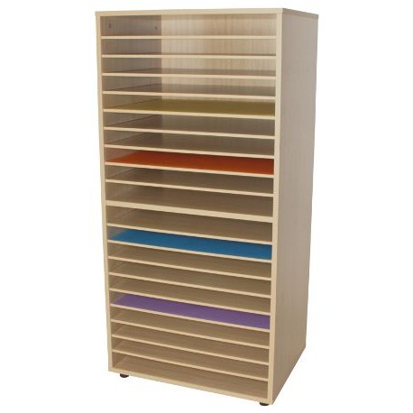 Mueble expositor de cartulinas doble