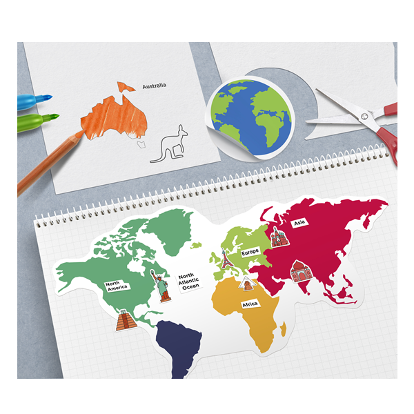 Papel de dibujo adhesivo- Pack 25 hoajas