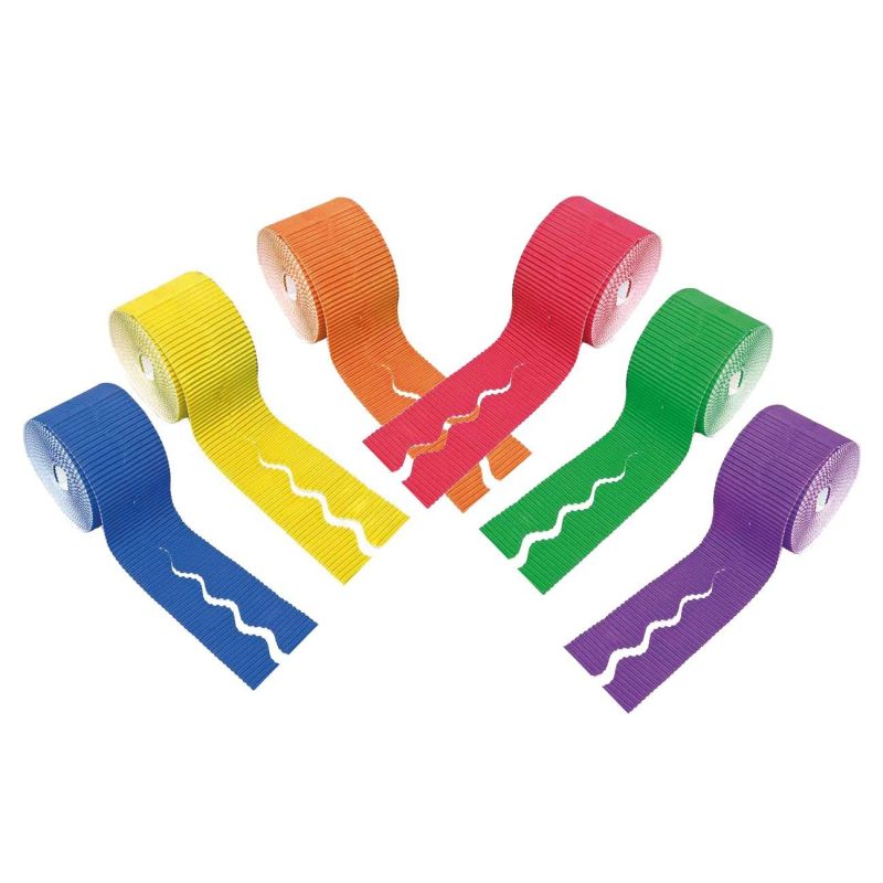 Borde decorativo cartón ondulado pack de 2 rollos