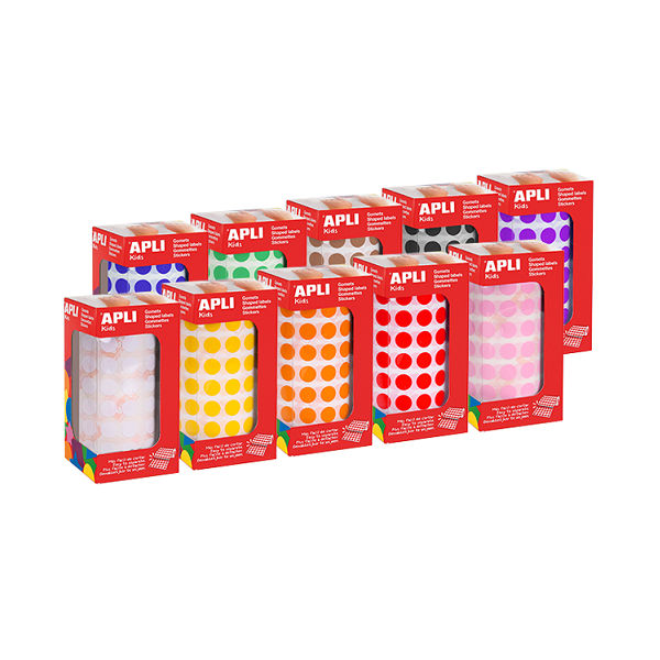 Rollos de gomets círculos - 10,5 mm diametro