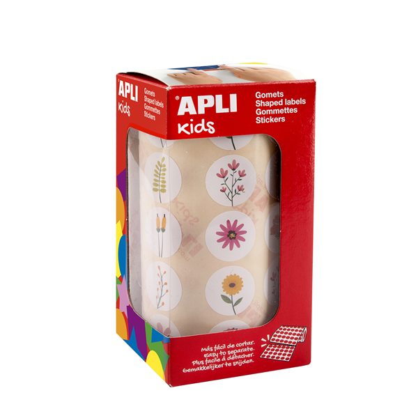 Rollos gomets temáticos permanentes