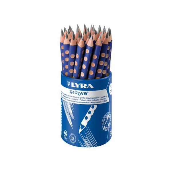 Lápiz grafito triangular grueso bote 36uds Lyra Groove