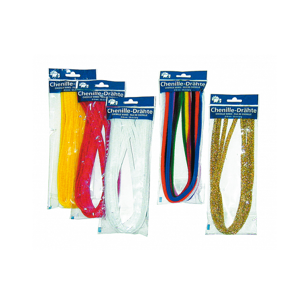 Chenillas unicolor. Bolsa 25 uds.