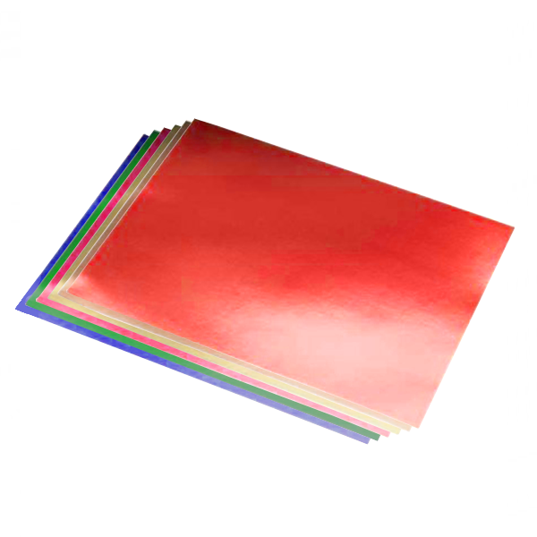 Cartulina metalizada 50x65 cm. Pack 5 h.