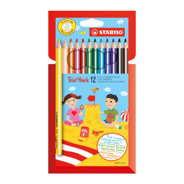  Lápiz color Stabilo trio thick 12 u.