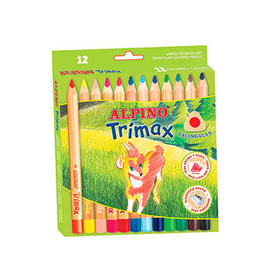  Lápiz color Alpino Trimax. Estuche 12