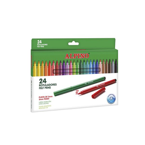 Rotulador Alpino standard. Kit escolar 216 u.