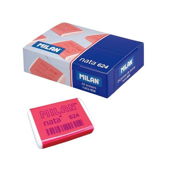 Goma de borrar MILAN 624 Nata caja de 24 unidades